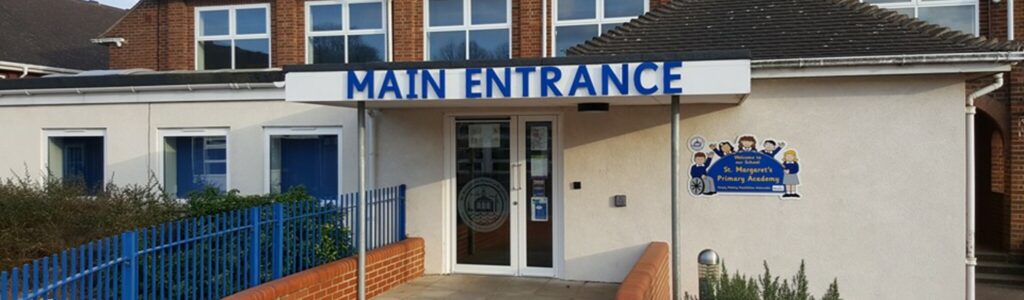 A image of the outside of St Margaret's Primary Academy