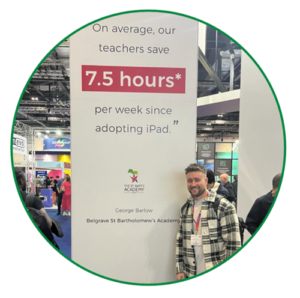 George Barlow, expert in AI in education reducing teacher workload through technology.