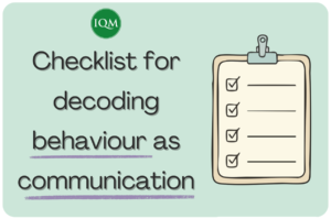 a teacher checklist for decoding pupil’s challenging behaviour, mental health support. 