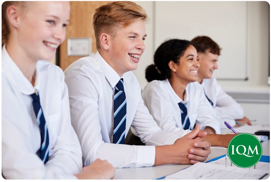 Secondary school pupils in a school council meeting for inclusion